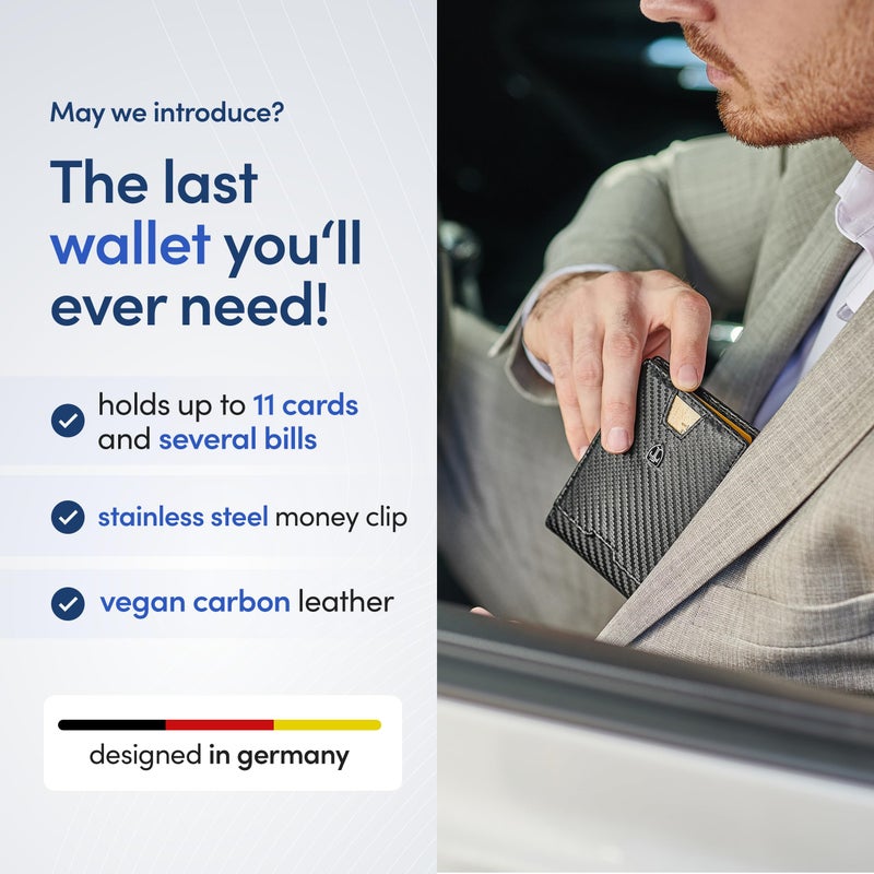 TRAVANDO Mens Wallet with Money Clip AUSTIN RFID Blocking Bifold Credit Card Holder for Men with Gift Box - Image 2